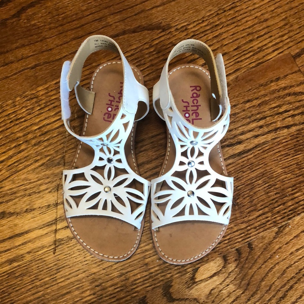 Girl’s white sandals First Communion